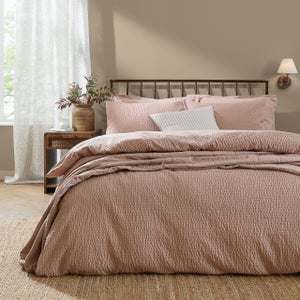 Yard Hebden Seersucker 100 Cotton Duvet Cover & Pillowcase Set