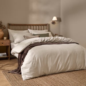 Yard Linear 100 Cotton Duvet Cover & Pillowcase Set