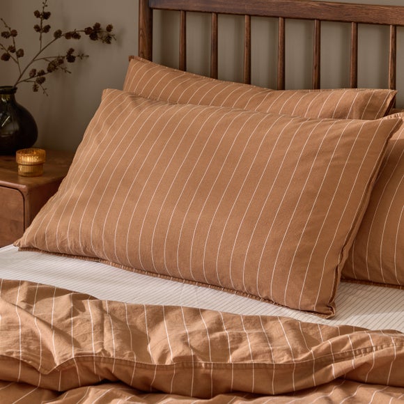Yard Linear 100 Cotton Standard Pillowcase Pair