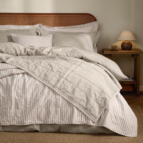 Yard Hebden Stripe 100% Cotton Bedspread