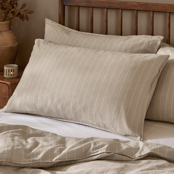 Yard Linear 100% Cotton Standard Pillowcase Pair