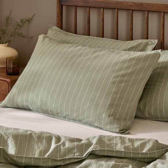 Yard Linear 100 Cotton Standard Pillowcase Pair