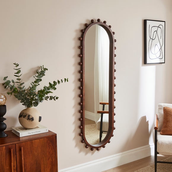 View Brooke Bobble Lozenge Oval Full Length Wall Mirror View Brooke Bobble Lozenge Oval Full Length Wall Mirror