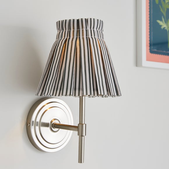 Pleated Stripe Easy Fit Lamp Shade