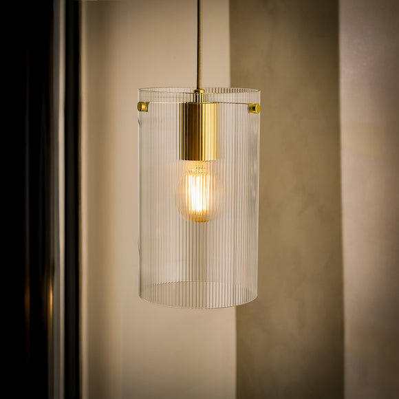 Photo 2 of Sterling Ribbed Adjustable Pendant Light