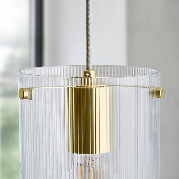 Photo 3 of Sterling Ribbed Adjustable Pendant Light
