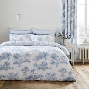 Toile Scene 100 Cotton Duvet Cover & Pillowcase Set