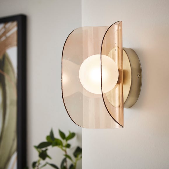 Curved Glass Wall Light