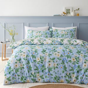Blossom Floral Polycotton Duvet Cover & Pillowcase Set