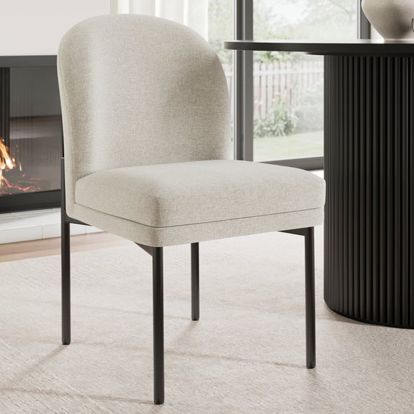 View Carey Double Upholstered Dining Chair- Fabric View Carey Double Upholstered Dining Chair- Fabric