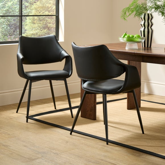 Marley Fold Back Chair, Faux Leather