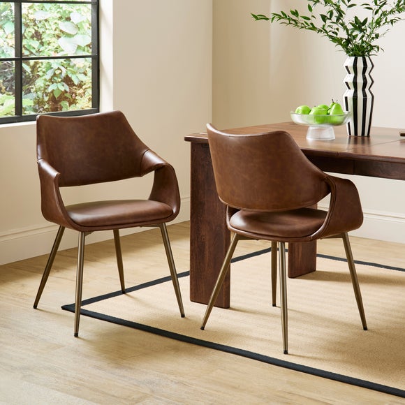 Marley Fold Back Chair, Faux Leather