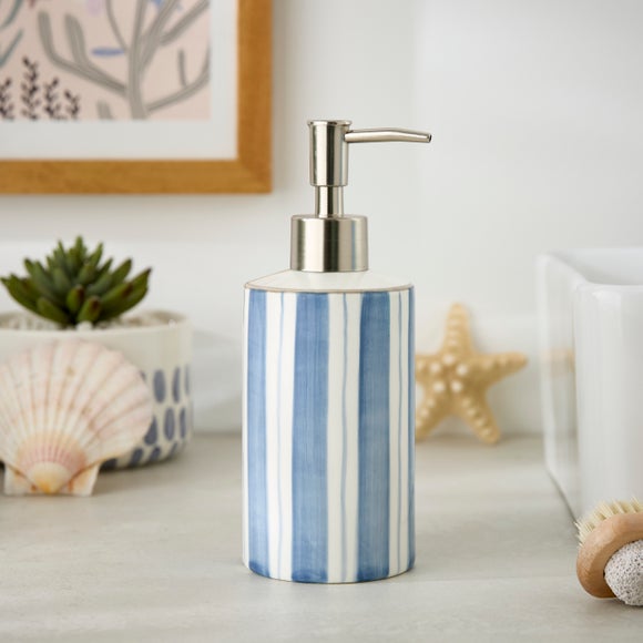 View Coastal Stripe Soap Dispenser View Coastal Stripe Soap Dispenser