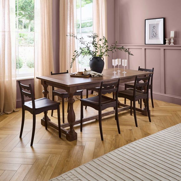 View Bridget 6 To 8 Seater Rectangular Dining Table- Mango Wood View Bridget 6 To 8 Seater Rectangular Dining Table- Mango Wood