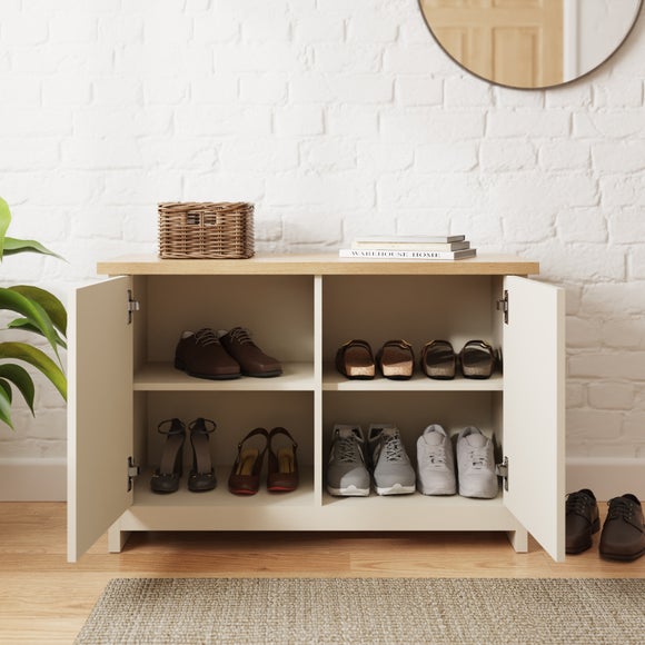 Return - Lancaster Shoe Cabinet, Cream
