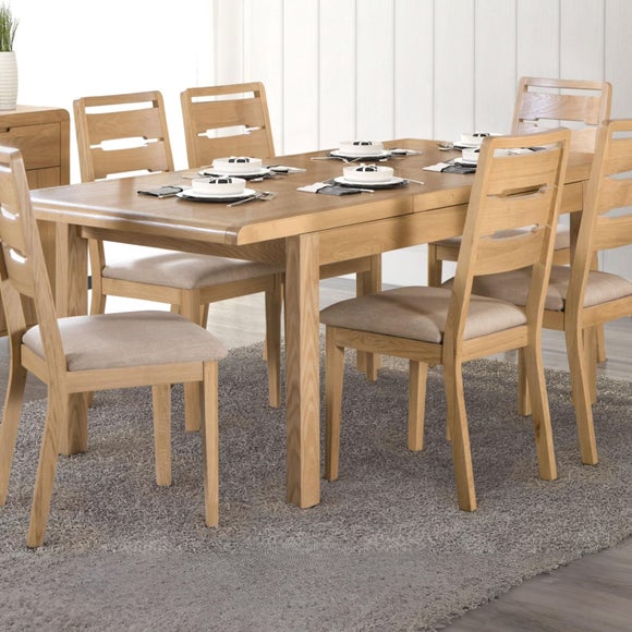 Return - Curve 6 Seater Dining Table, Oak