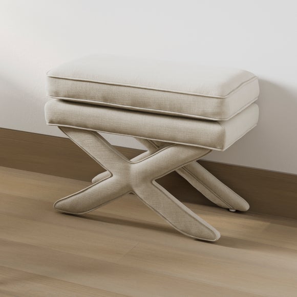 Click to view product details and reviews for Return Rhode Linen Blend Footstool Stone. Click to view product details and reviews for Return Rhode Linen Blend Footstool Stone.
