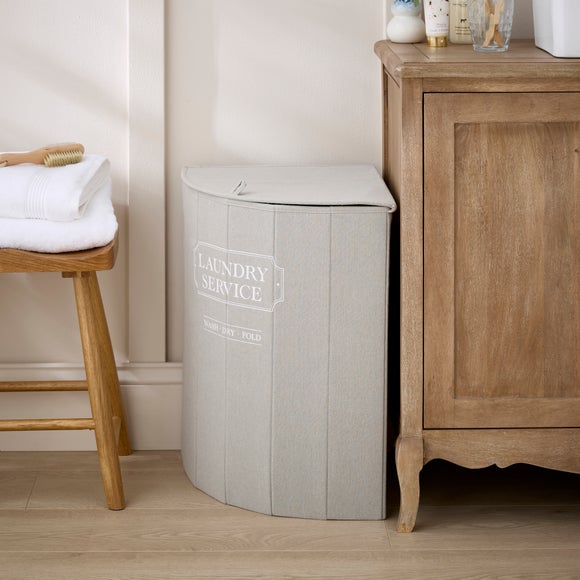 Vintage Corner Foldable Laundry Hamper