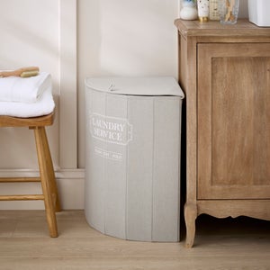 Vintage Corner Foldable Laundry Hamper