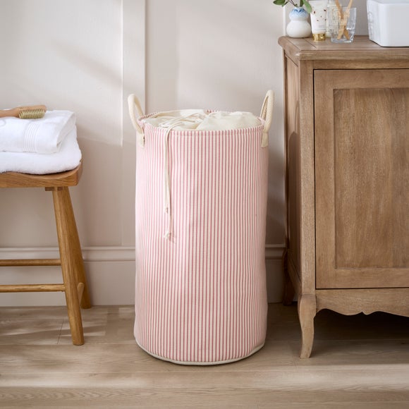 View Woven Ticking Stripe Laundry Bag View Woven Ticking Stripe Laundry Bag