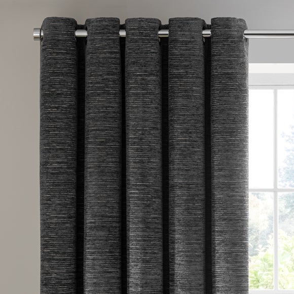 Hemmingway Chenille Eyelet Curtains
