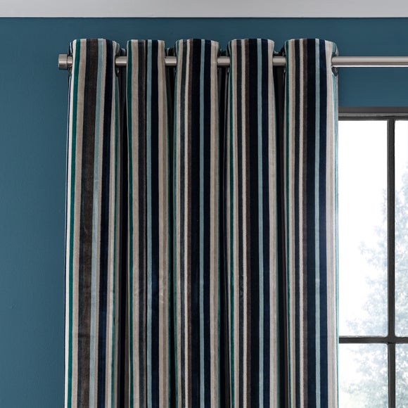 Aliyah Stripe Eyelet Curtains