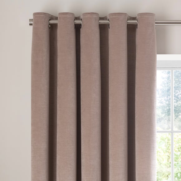 Shimmer Velour Eyelet Curtains