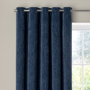 Chenille Ultra Blackout Eyelet Curtains