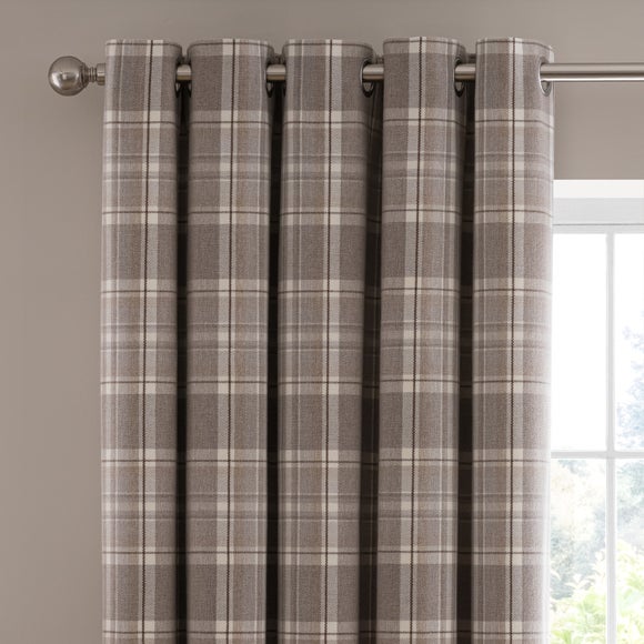 Belhaven Check Eyelet Curtains