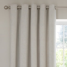 Tiny Stripe Eyelet Curtains