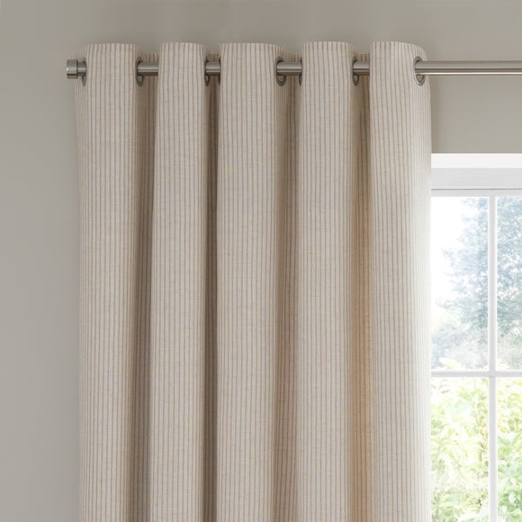 Tiny Stripe Eyelet Curtains