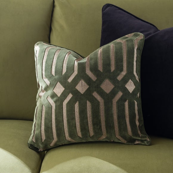 Luxe Deco Cut Velvet Cushion