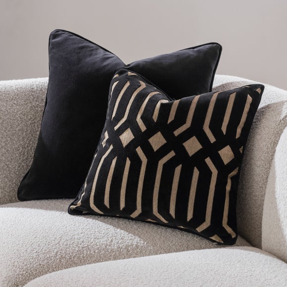 Luxe Deco Cut Velvet Cushion