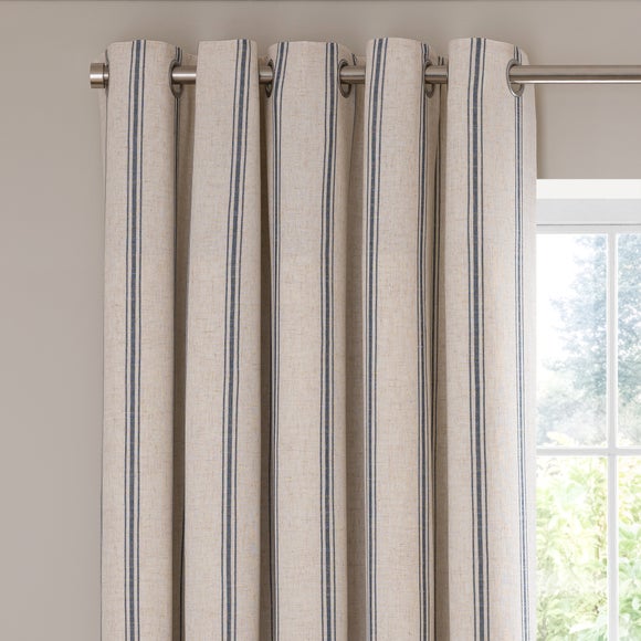 Folkstone Stripe Eyelet Curtains