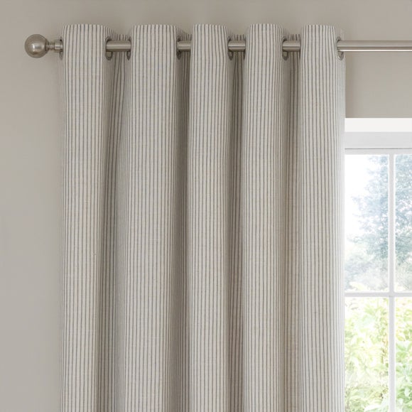Tiny Stripe Eyelet Curtains