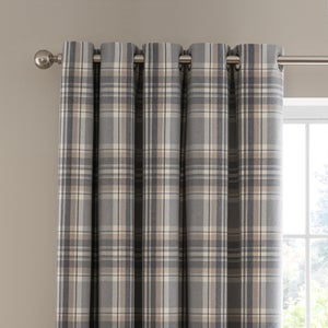Belhaven Check Eyelet Curtains