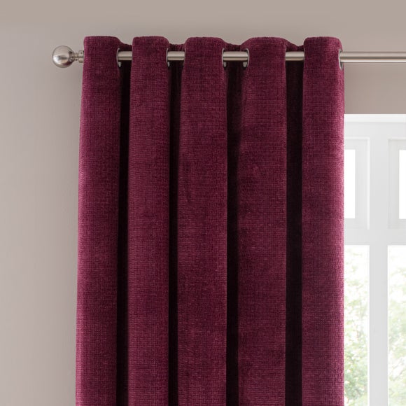 Alayna Chenille Eyelet Curtains (Blackout Available)