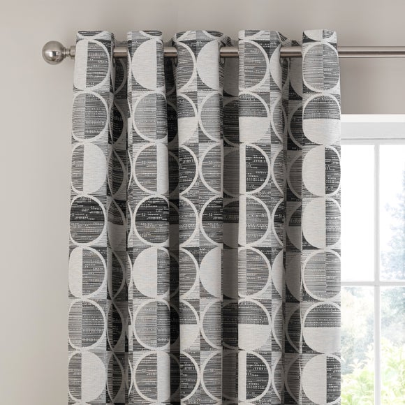 Cai Circle Jacquard Eyelet Curtains