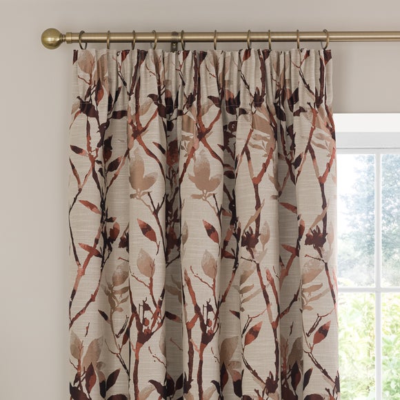 View Zen Jacquard Pencil Pleat Curtains View Zen Jacquard Pencil Pleat Curtains