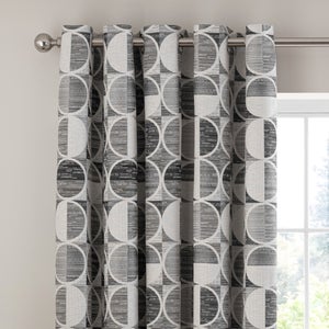 Cai Circle Jacquard Eyelet Curtains
