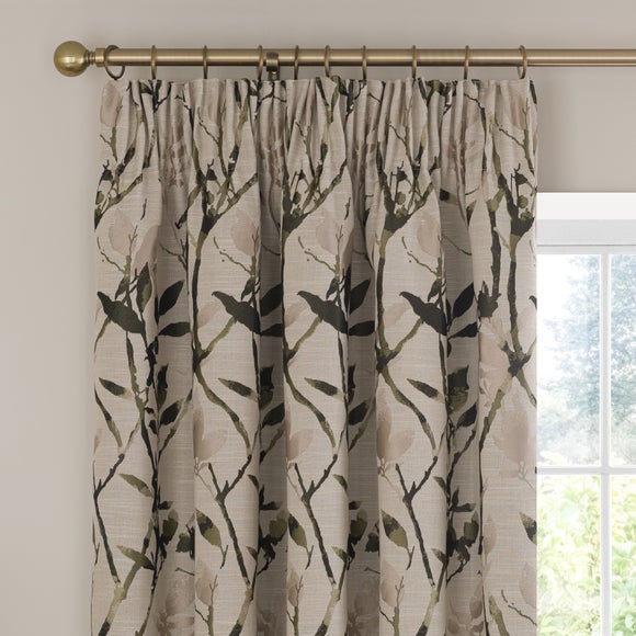 View Zen Jacquard Pencil Pleat Curtains View Zen Jacquard Pencil Pleat Curtains