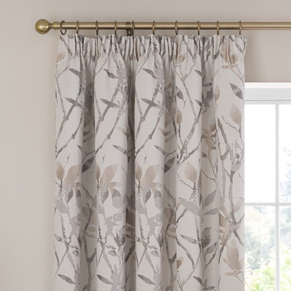 Zen Jacquard Pencil Pleat Curtains