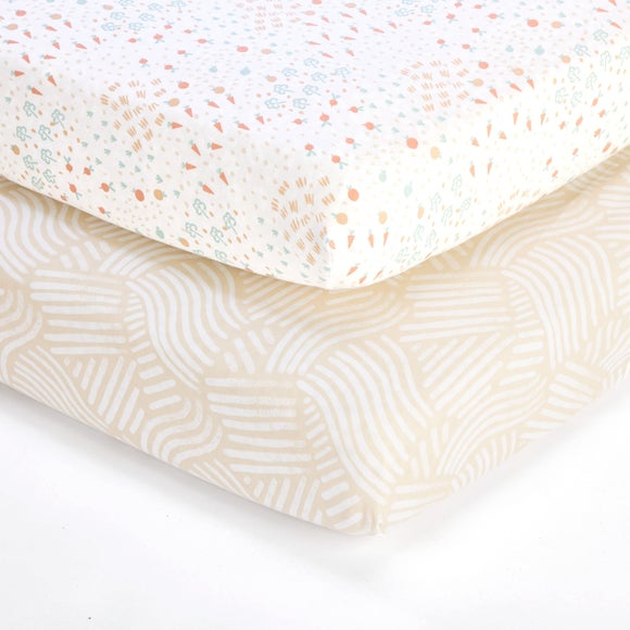 Tutti Bambini Pack of 2 Good Life Fitted Sheets