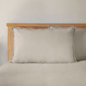 Pure Cotton Lace 100 Cotton Standard Pillowcase Pair