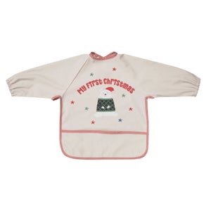 First Chrismas Long Sleeved Bib