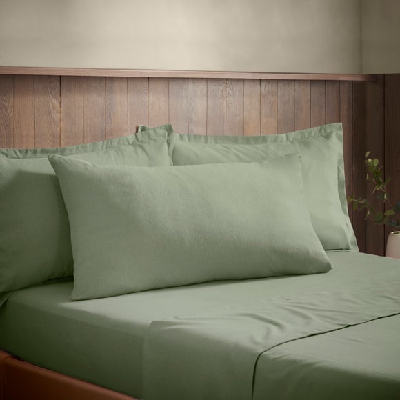 Soft & Cosy 100% Brushed Cotton Kingsize Standard Pillowcase Pair