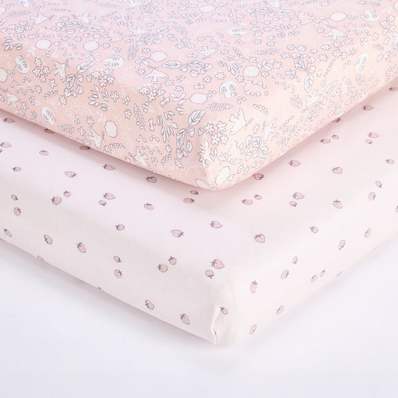 Tutti Bambini Pack of 2 Tiny Tails Fitted Sheets