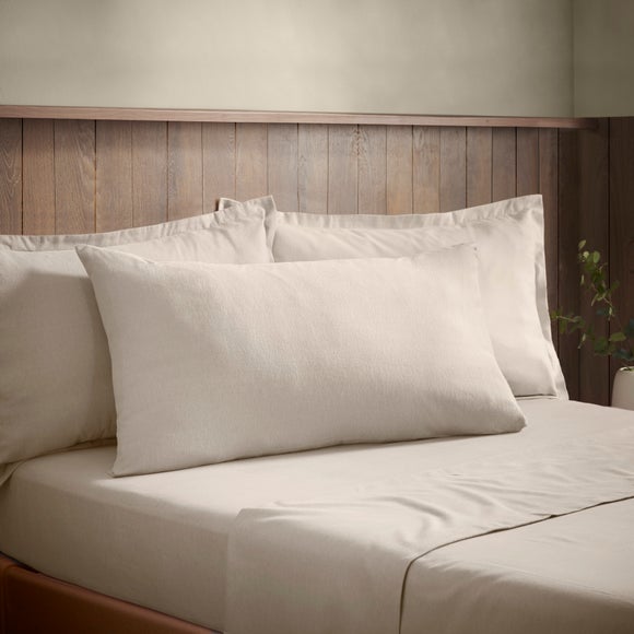 Soft & Cosy 100% Brushed Cotton Kingsize Standard Pillowcase Pair