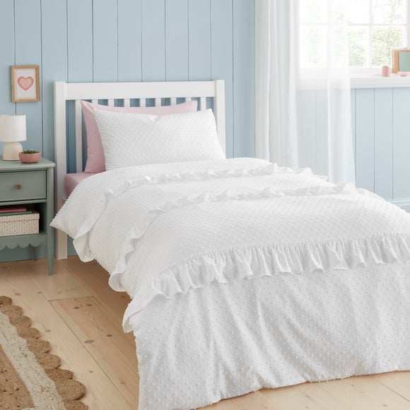 View Valley Clipped Frill Quilt Cover & Pillowcase Set View Valley Clipped Frill Quilt Cover & Pillowcase Set