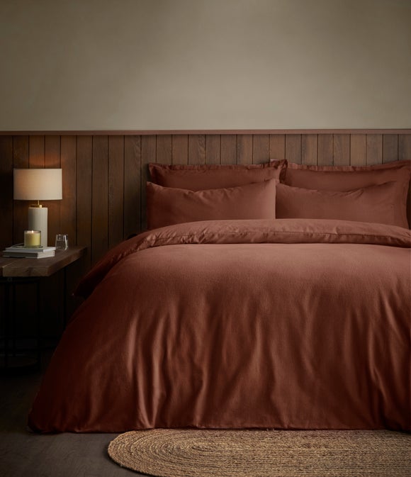 Soft & Cosy Luxury 100% Brushed Cotton Duvet Cover & Pillowcase Set